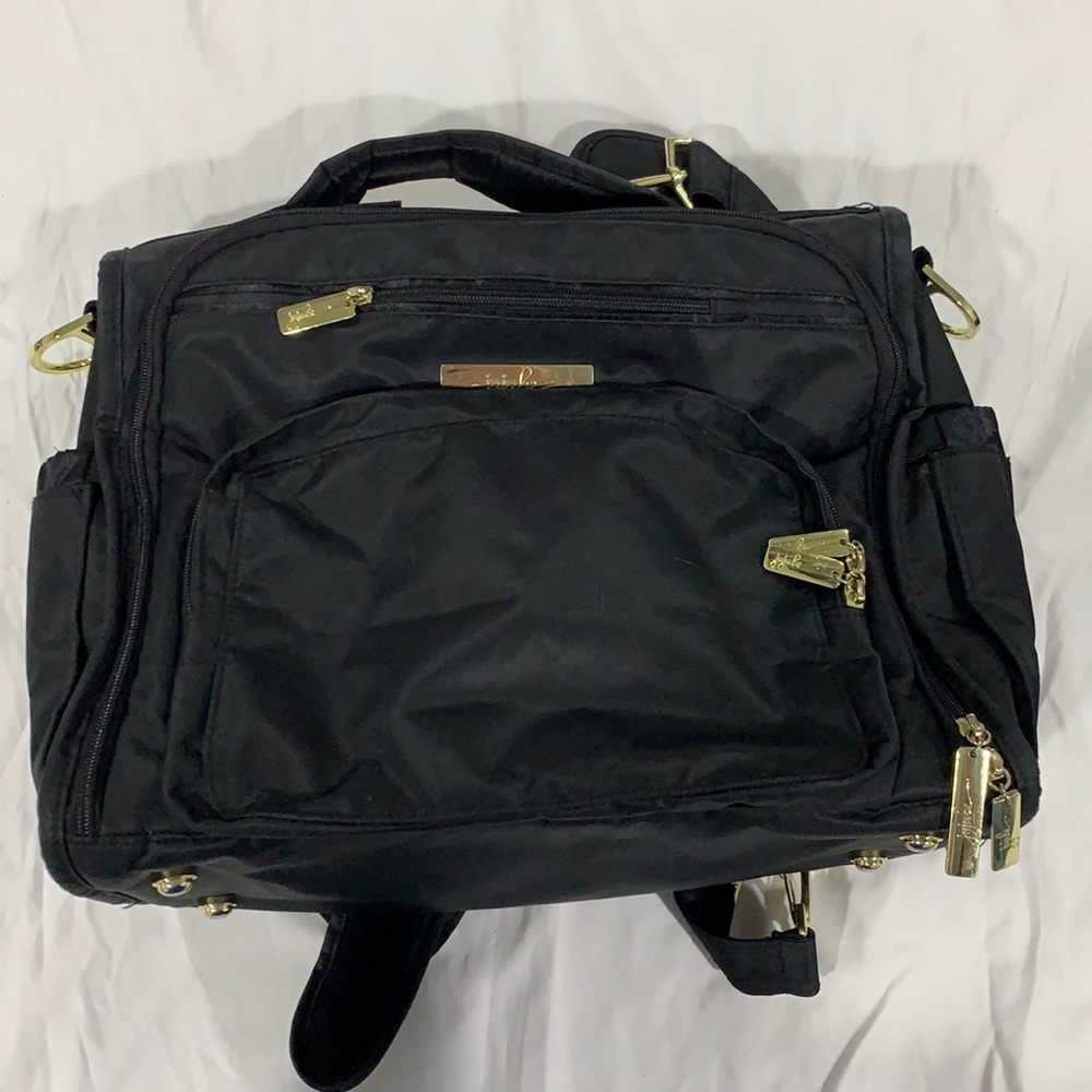 EEUC Jujubee BFF Diaper Bag Black/Gold